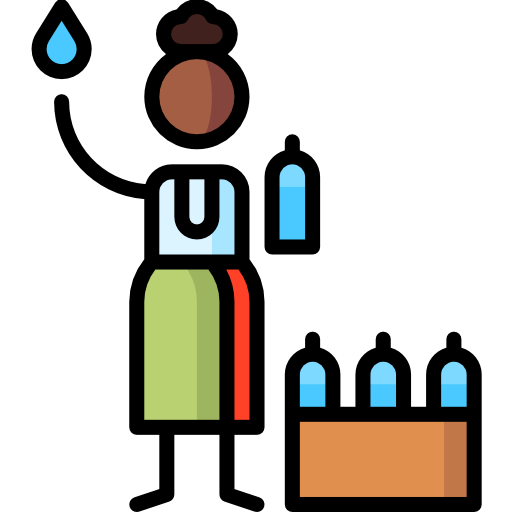 Продовольственный банк Puppet Characters Lineal Color иконка