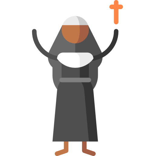 nonne Puppet Characters Flat icon
