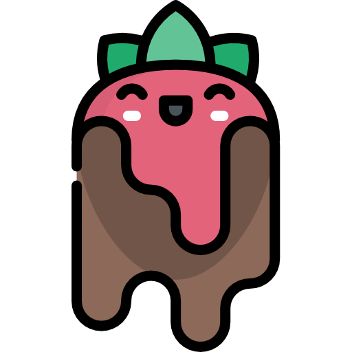 Strawberry Kawaii Lineal color icon