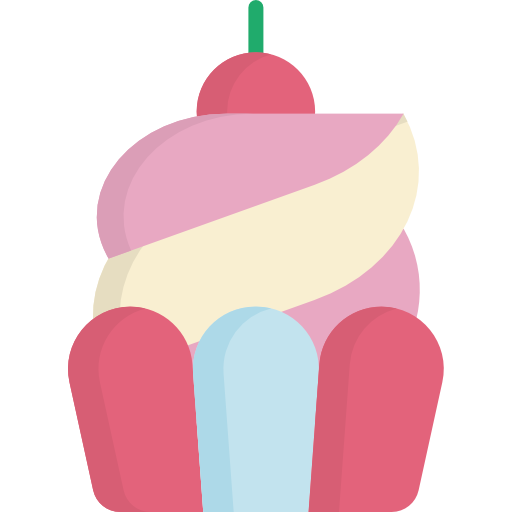 cupcake Kawaii Flat icon
