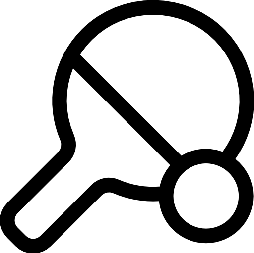 卓球 Basic Rounded Lineal icon