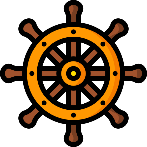 rueda de la nave Basic Miscellany Lineal Color icono