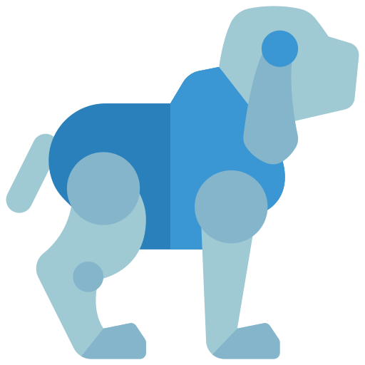 Собака-робот Basic Miscellany Flat иконка