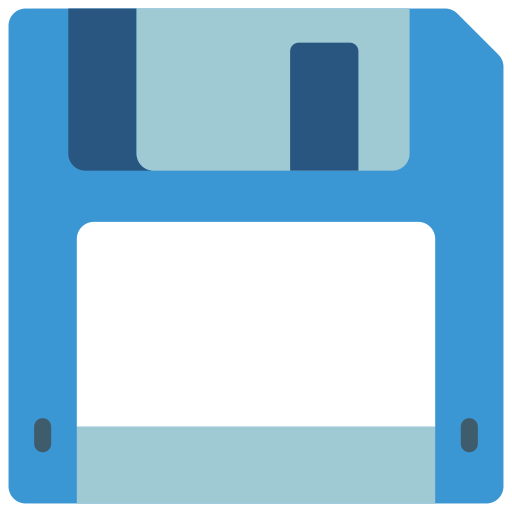 Floppy disk Basic Miscellany Flat icon