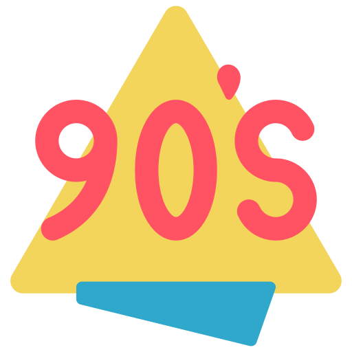 anni novanta Basic Miscellany Flat icona