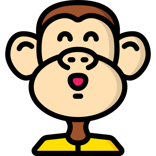 원숭이 Basic Miscellany Lineal Color icon