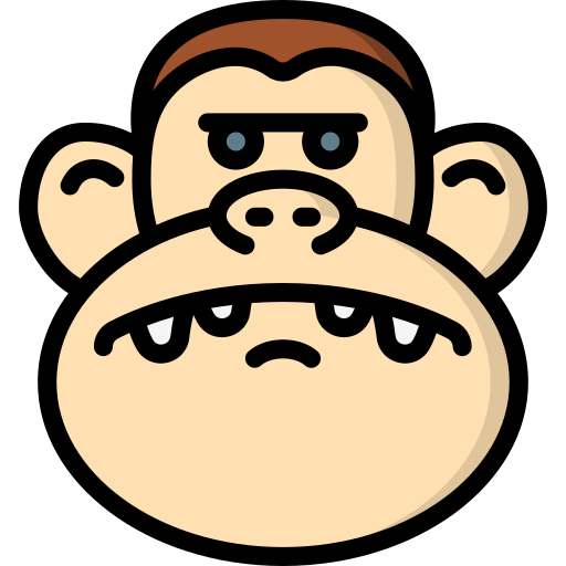 małpa Basic Miscellany Lineal Color ikona