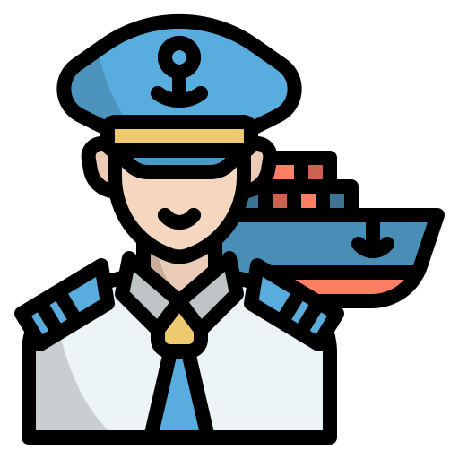 Captain Generic color outline icon