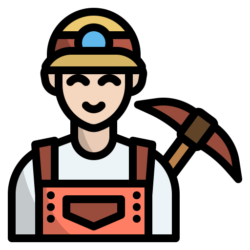 Miner Generic color outline icon