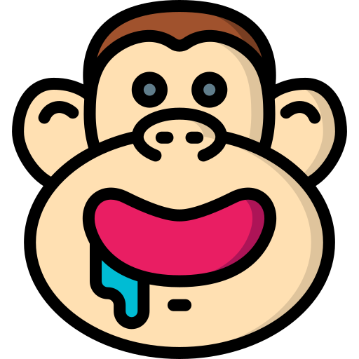 類人猿 Basic Miscellany Lineal Color icon