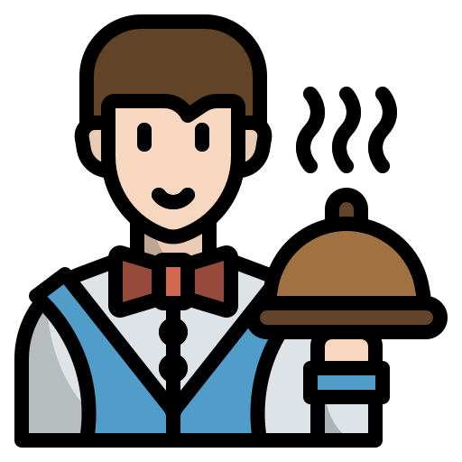 Waiter Generic color outline icon
