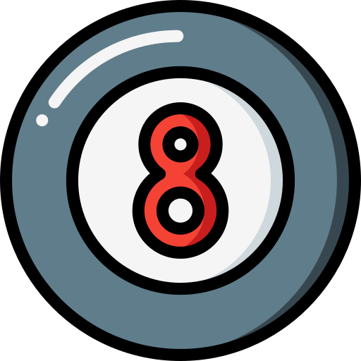 8 ball Basic Miscellany Lineal Color icon