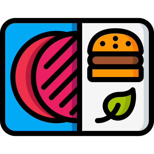 hamburger Basic Miscellany Lineal Color icona