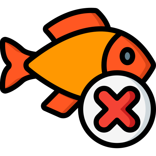 No fish Basic Miscellany Lineal Color icon