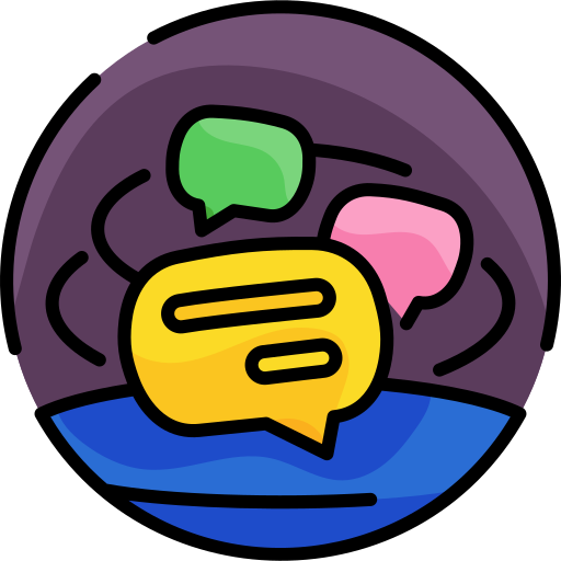 Chat balloons bqlqn Lineal Color icon