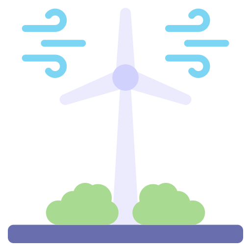energía eólica Good Ware Flat icono
