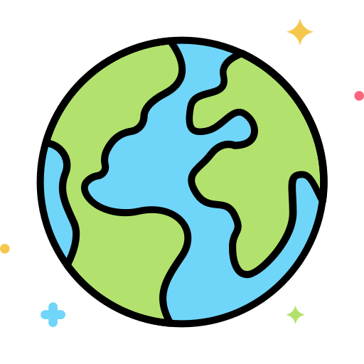Earth Flaticons Lineal Color icon