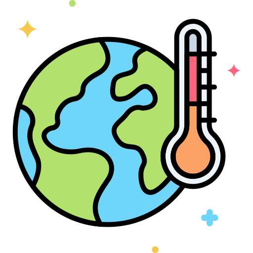 globalne ocieplenie Flaticons Lineal Color ikona