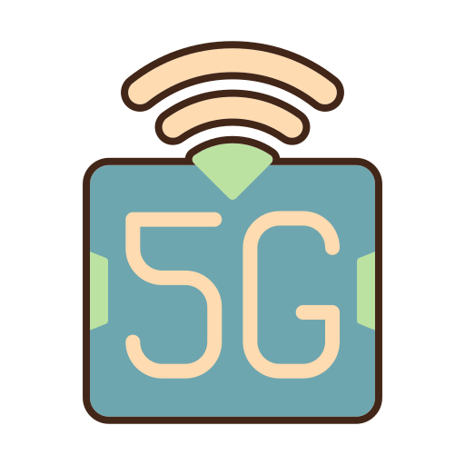 5g Flaticons Lineal Color icon