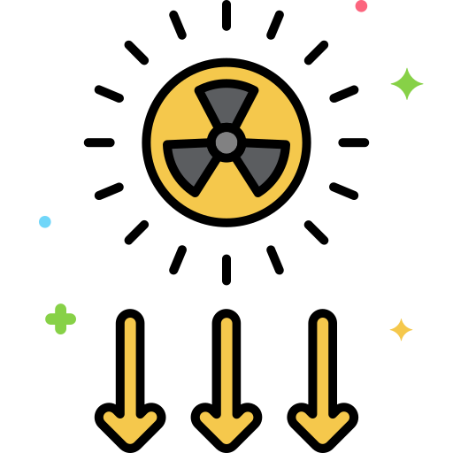 Radiation Flaticons Lineal Color icon
