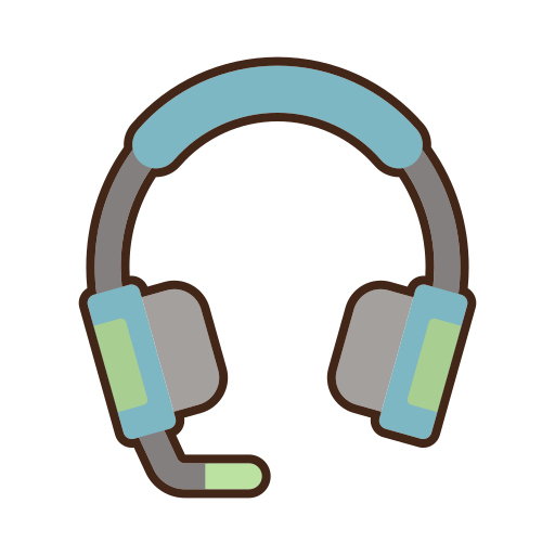 Headphones Flaticons Lineal Color icon