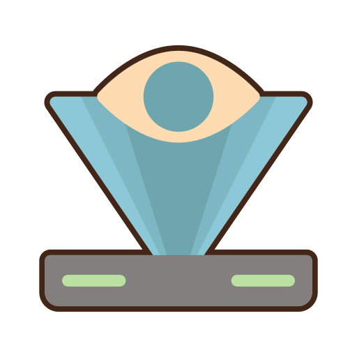Hologram Flaticons Lineal Color icon