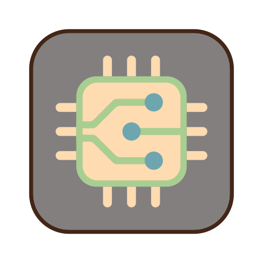 Microchip Flaticons Lineal Color icon