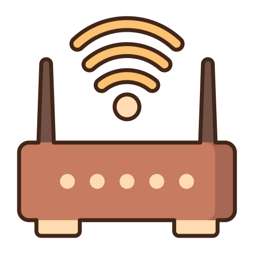 router Flaticons Lineal Color icoon