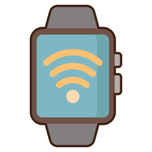 smartwatch Flaticons Lineal Color icon