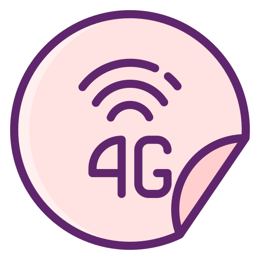 4g Flaticons Lineal Color Icône