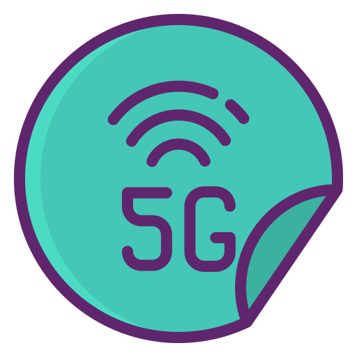 5g Flaticons Lineal Color Icône