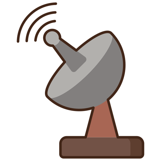 satellit Flaticons Lineal Color icon