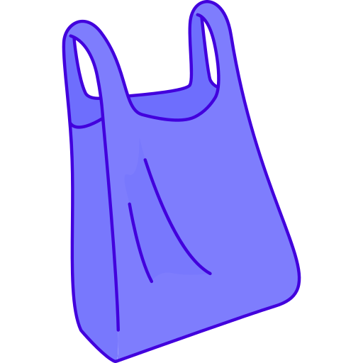 saco de plástico Generic color outline Ícone