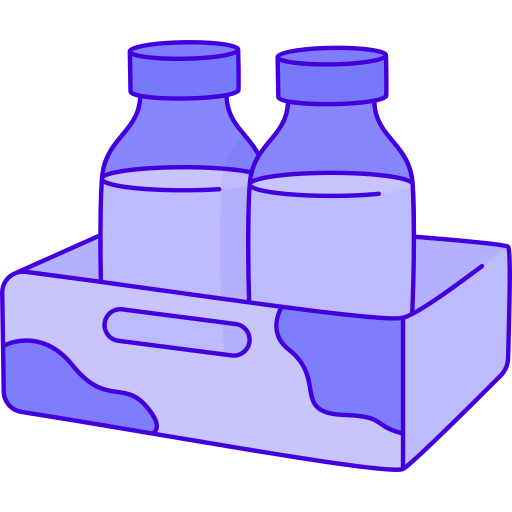 boîte à lait Generic color outline Icône
