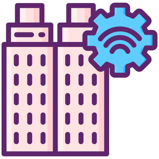 Smart city Flaticons Lineal Color icon
