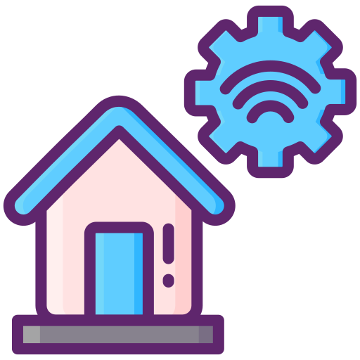 Smart home Flaticons Lineal Color icon