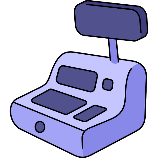 machine de caisse Generic color outline Icône