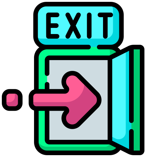 Exit door Generic color outline icon