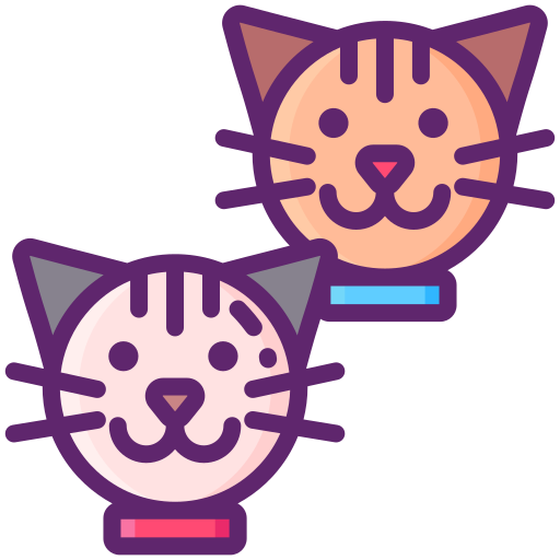 katten Flaticons Lineal Color icoon