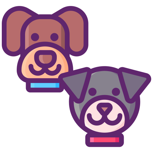 hunde Flaticons Lineal Color icon