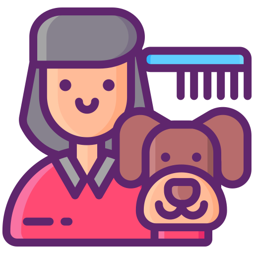 groomer Flaticons Lineal Color icon