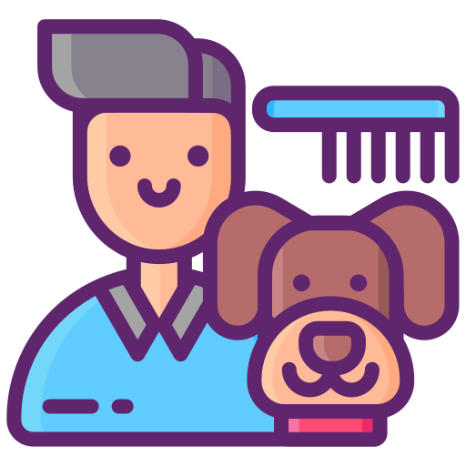 groomer Flaticons Lineal Color icon