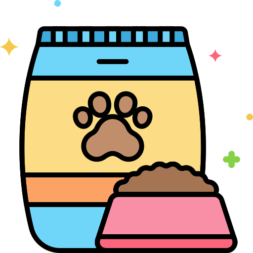 dierenvoeding Flaticons Lineal Color icoon