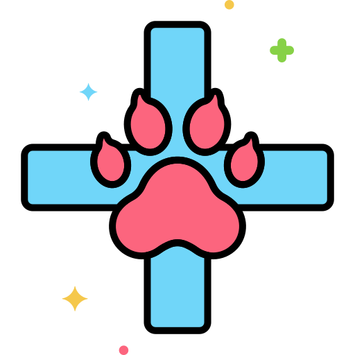 애완동물 Flaticons Lineal Color icon