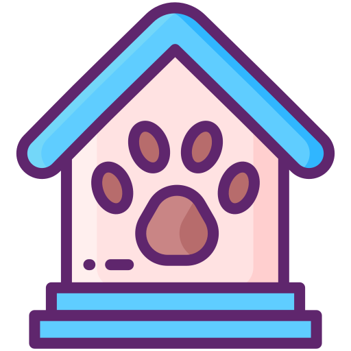 casa per animali domestici Flaticons Lineal Color icona