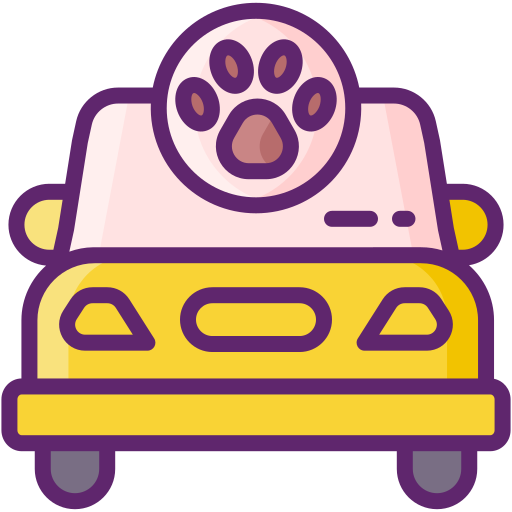 Такси для домашних животных Flaticons Lineal Color иконка