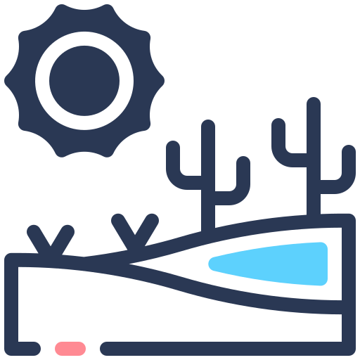 Desert Generic color lineal-color icon