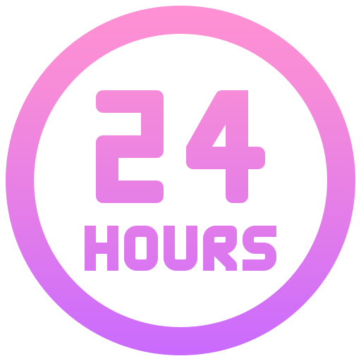 24 godziny Linector Gradient ikona