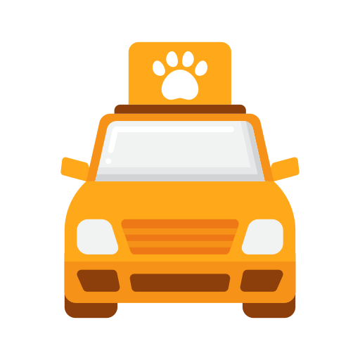 taxi pour animaux de compagnie Flaticons Flat Icône
