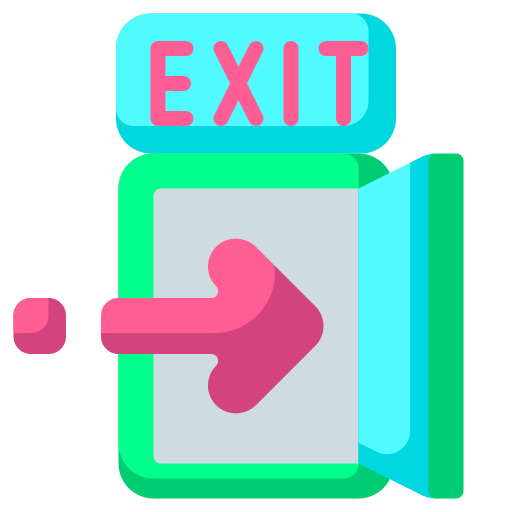 Exit door Generic color fill icon